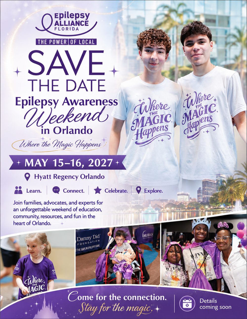 Save the Date: Epilepsy Awareness Weekend in Orlando, May 15–16, 2027, hosted by Epilepsy Alliance Florida